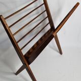 Folding teak magazine holder by Cees Braakman