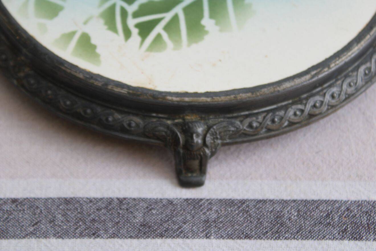 Antique ceramic trivet