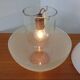 Two-Piece Opal Glass Table Ball Lamp, Italy, 1960s