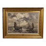 Great seascape from the 20th century signed Emile Lammers