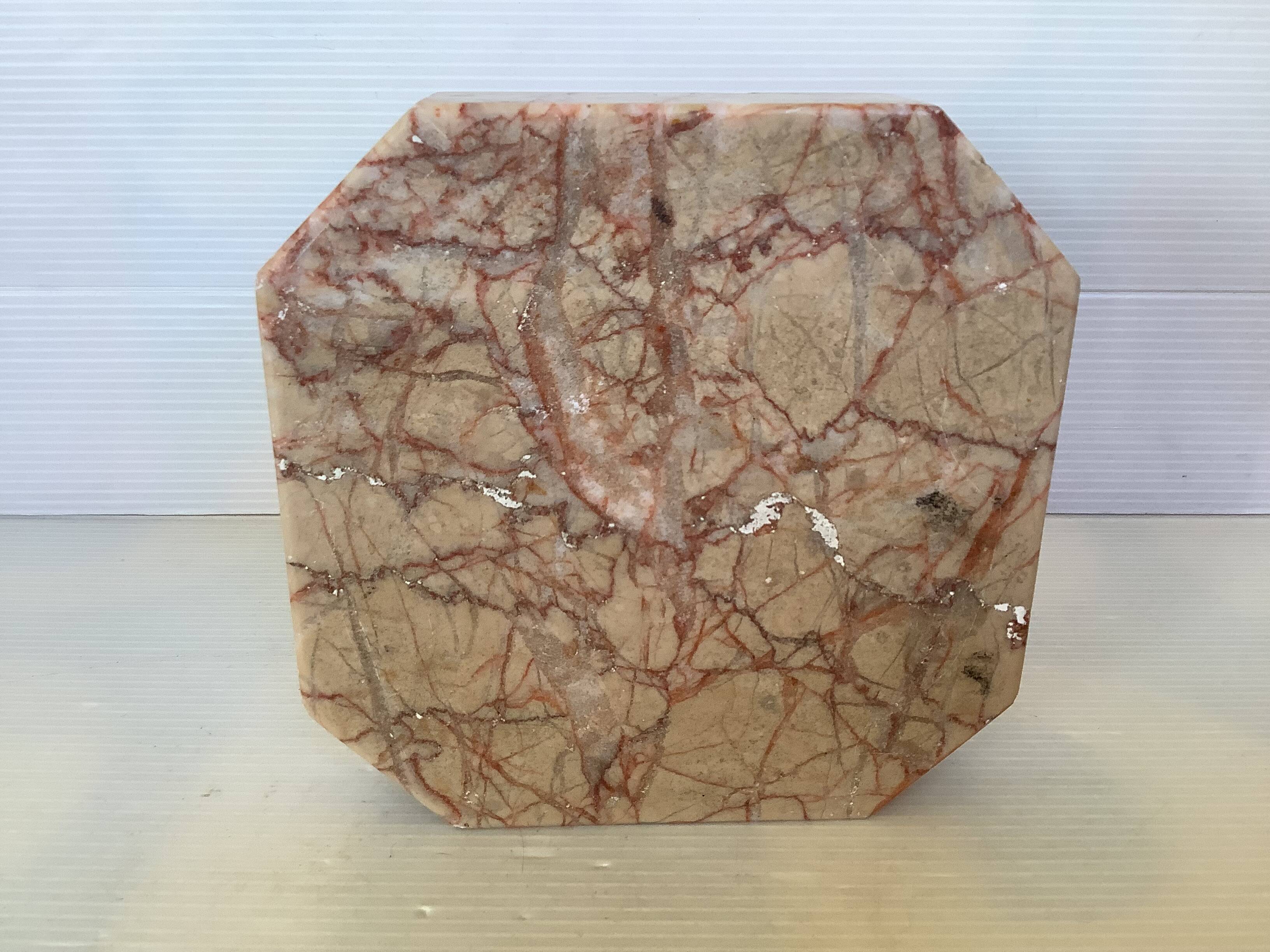 Veined marble ashtray tray