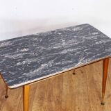 Table with compass feet from the 70s with "rise and fall" system