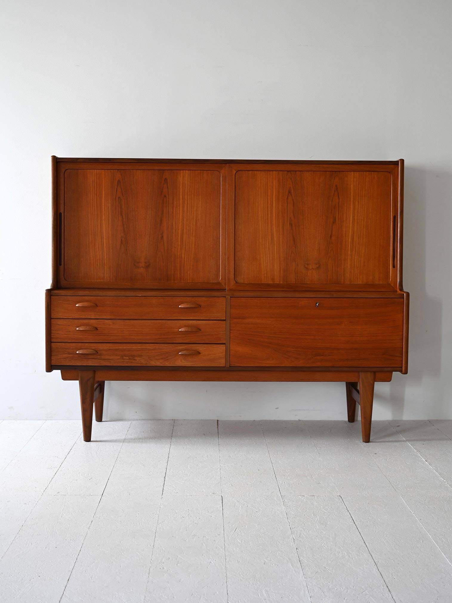 1960s Scandinavian Teak Sideboard Cabinet