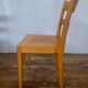 Set of 4 vintage bistro chairs in light wood