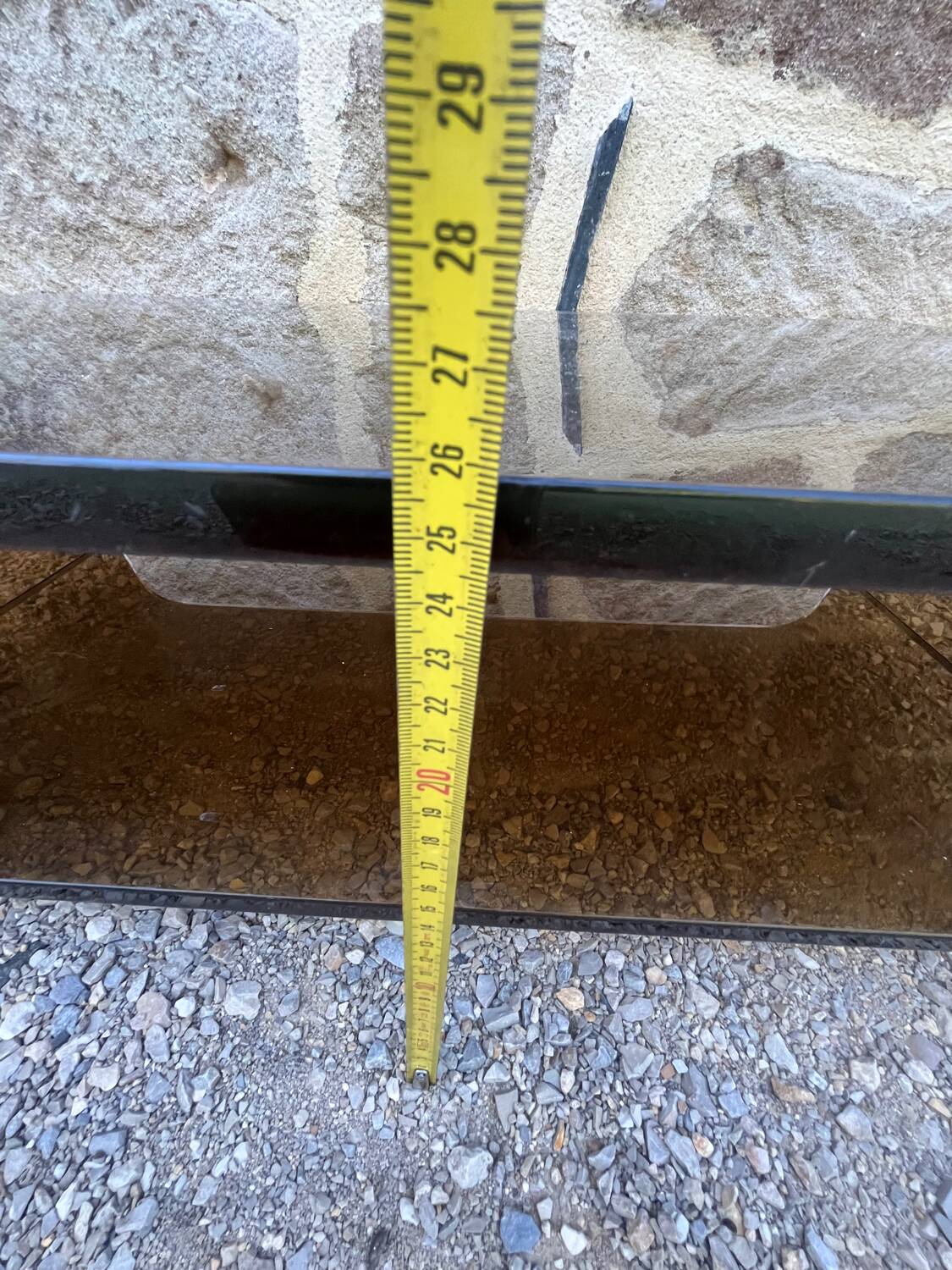 Plexiglass coffee table