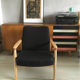 Mid-century polish chair GFM-64 designed in 1965 by Edmund Homa