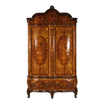 Inlaid Lombard wardrobe in Louis XV style