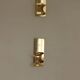 Pair of swedish brass sconces by gusum 1991