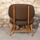 Fauteuil d'appoint scandinave TeVe TV des années 1950 par le designer Alf Svensson pour Bra Bohag et fabriqué par Ljungs Industrier à Malmö, Suède