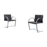 Pair of sculptural Italian chairs from the 1970s