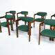 Lot de 8 chaises Pamplona par Augusto Savini pour Pozzi, Italie, années 1960