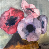 Still life with Nasturtiums signed Cornillon 20th century