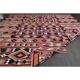 1970s Vintage Turkish Oushak Handmade Wool Cotton Pink Runner Rug 310x407