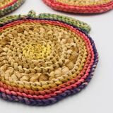 Set of 3 vintage rope trivets