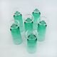 6 vintage mint green champagne flutes - Luminarc Arcoroc France