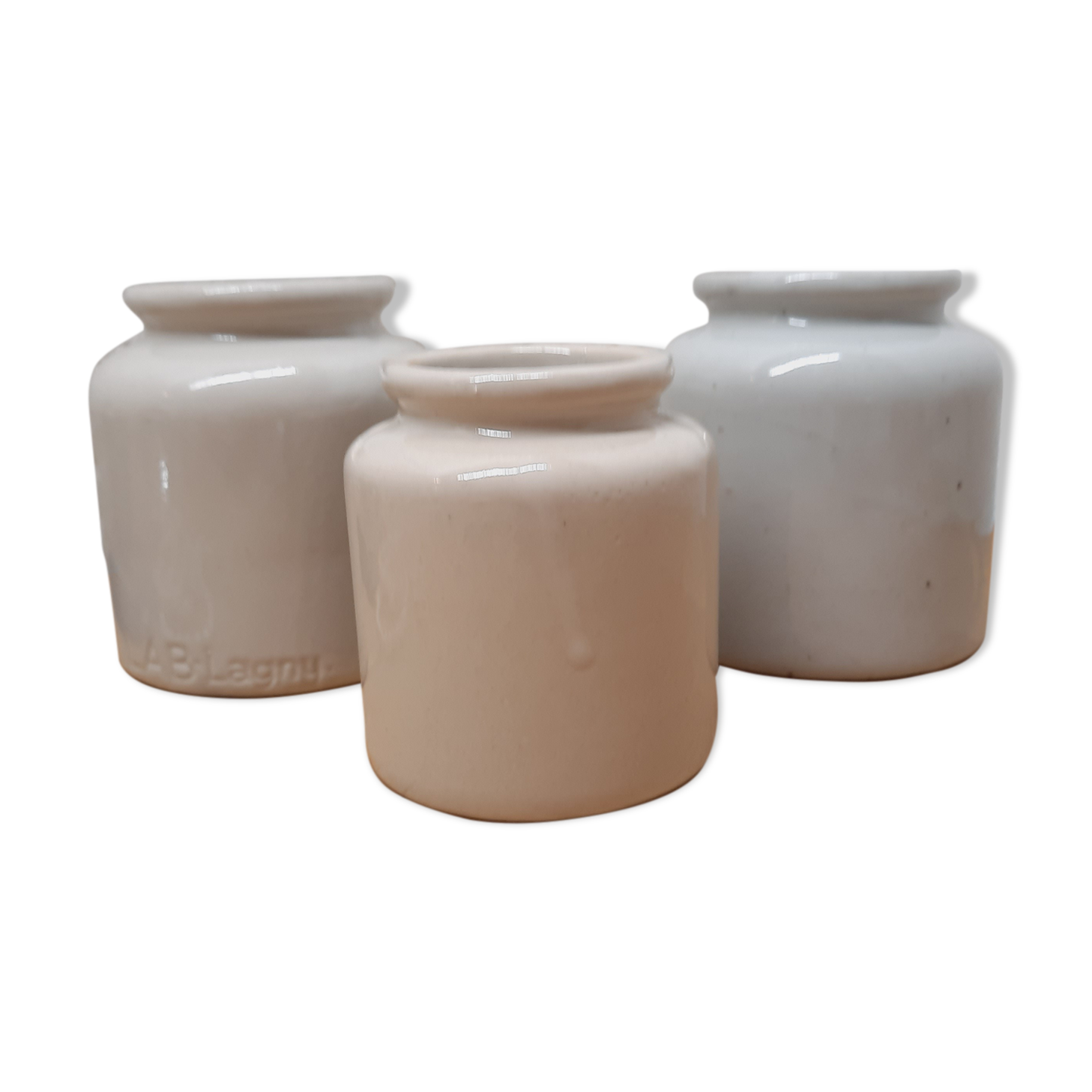Lot 3 old sandstone pots