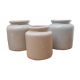Lot 3 old sandstone pots