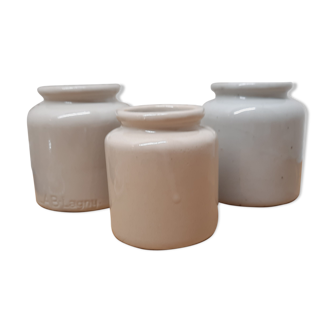 Lot 3 old sandstone pots