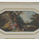 Painted wooden trumeau