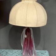Solid crystal lamp Val Saint Lambert.