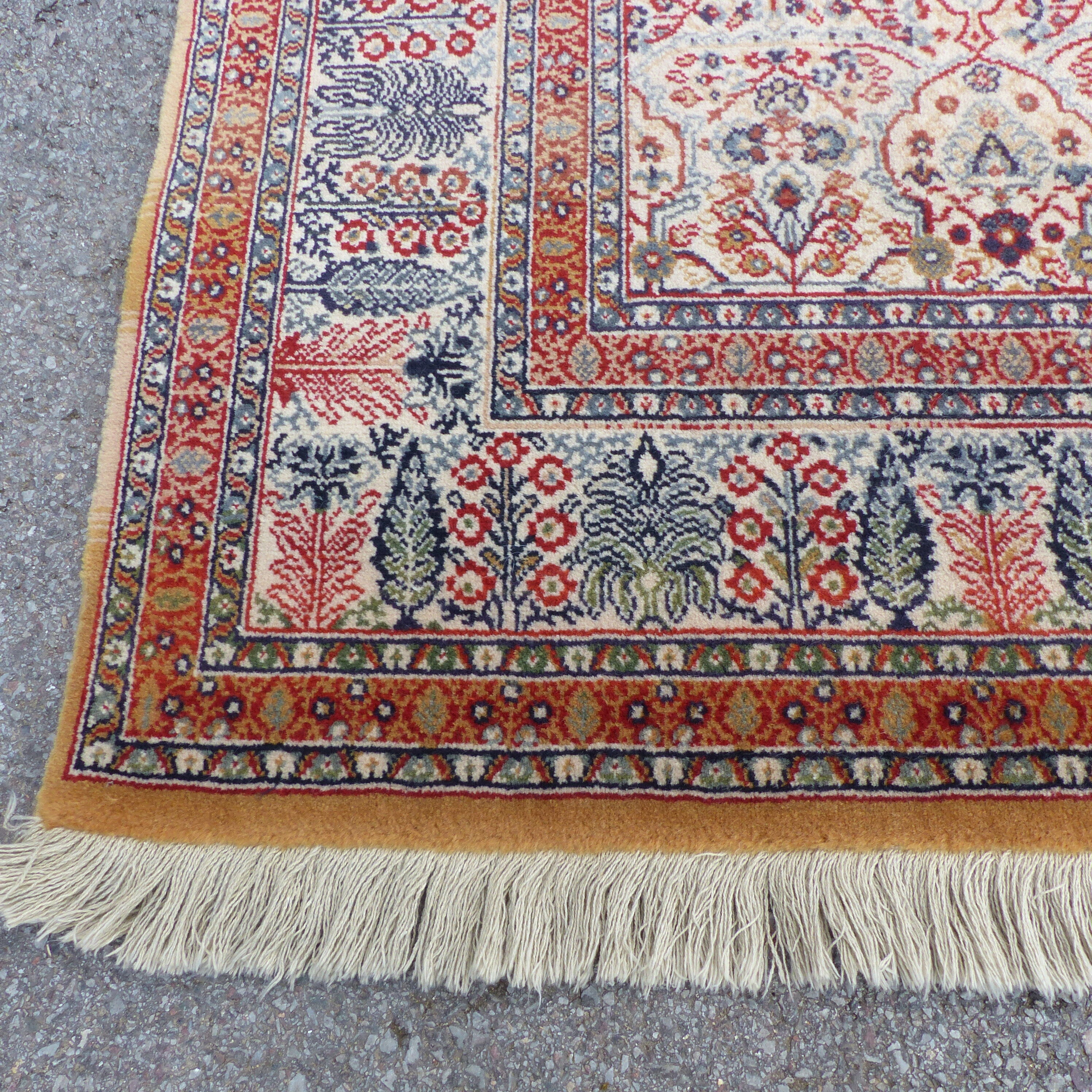 Tefzet oriental rug knotted hand wool on wool