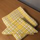 Vintage vichy tablecloth and 4 matching towels