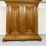 Frankfurt solid wood wardrobe geometric shape vintage wardrobe