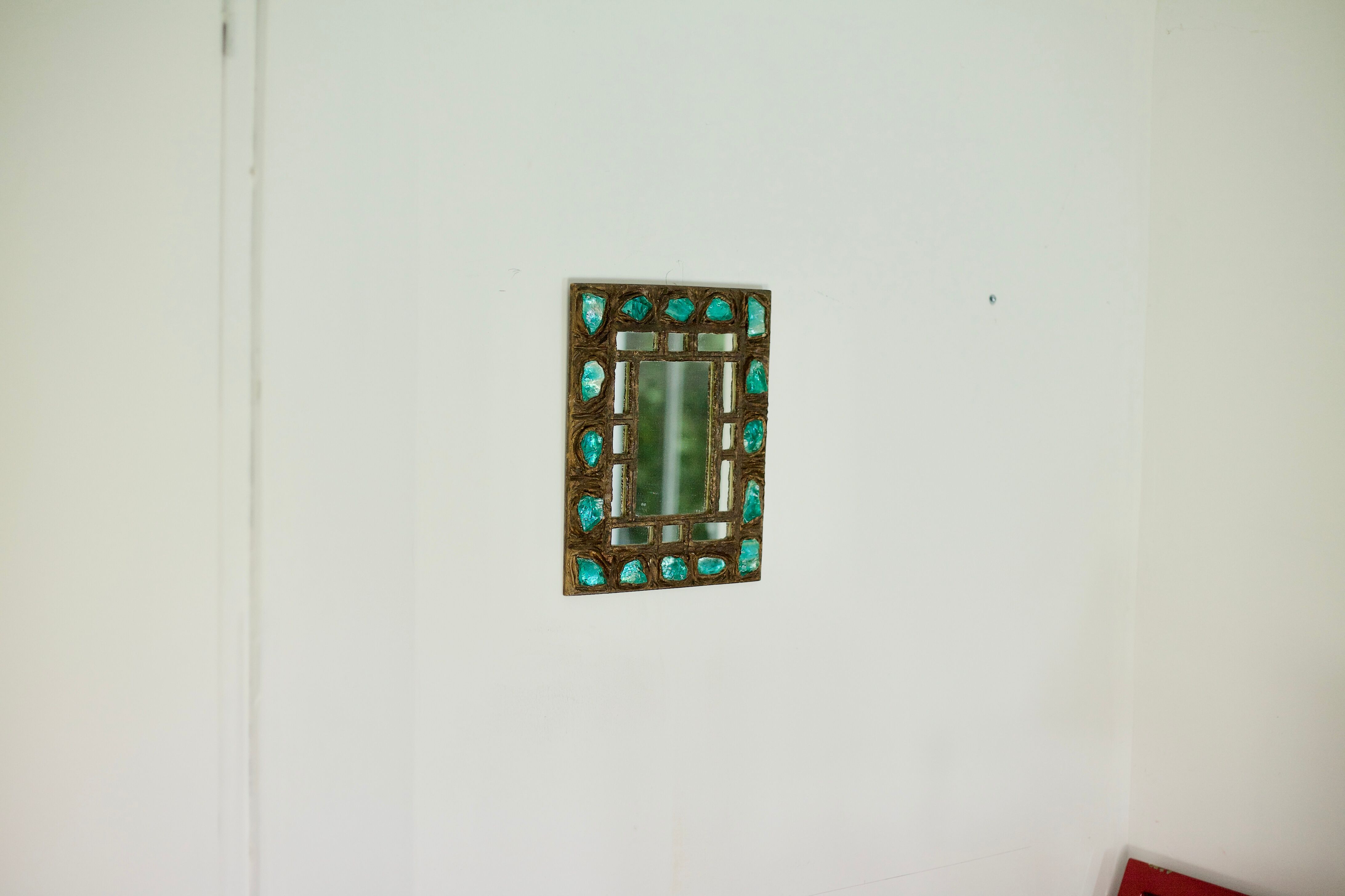 Mirror resin years 60 - 29X36cm