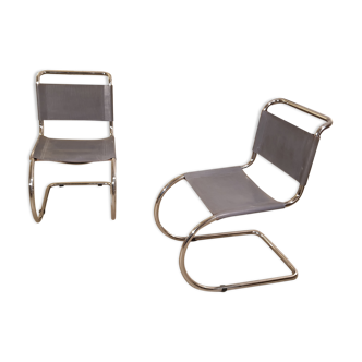 Pair of MR10 Chairs by Ludwig Mies van der Rohe