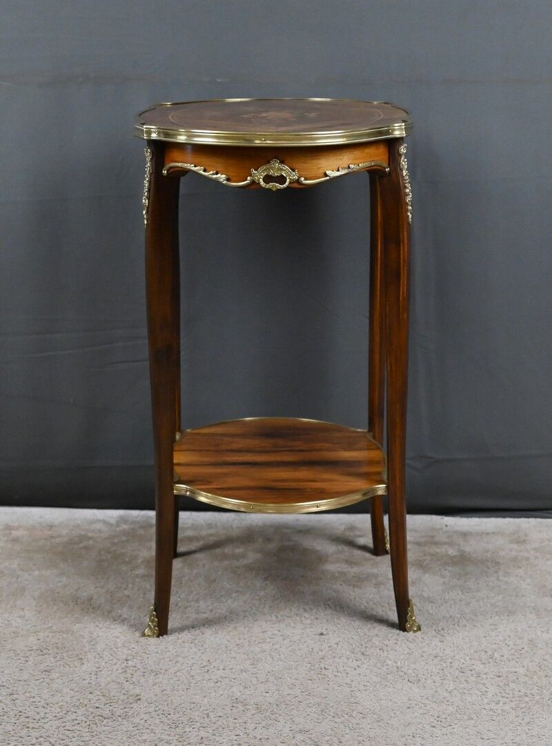 Table de salon guéridon en palissandre, style transition – 1re partie XXe