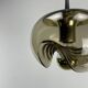 Futura suspension in smoked wavy glass by Peill & Putzler 1970