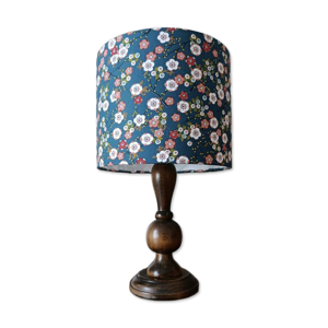 Lampe bois rustique chic,