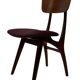 Vintage dining room chairs teak Topform design 60s Louis van Teeffelen