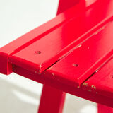 Pair of folding chairs in beech wood