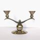 Art Deco Metal Candle Holder