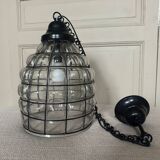 Glass and metal pendant light, Ulysses' garden