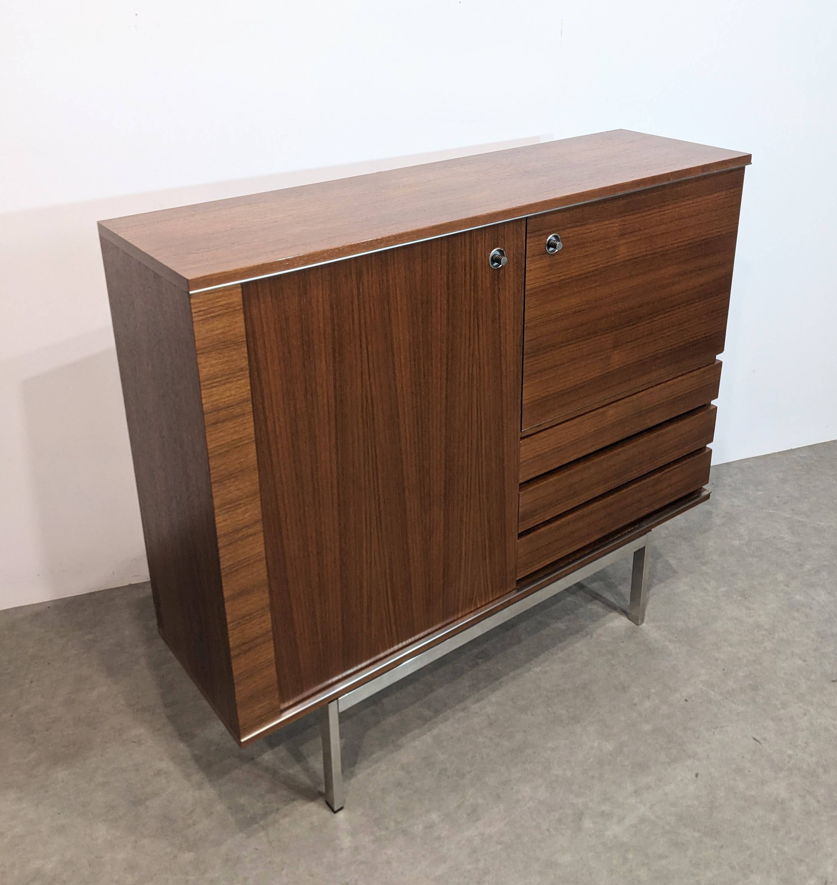 Highboard, Mid-century teak bar 1960s