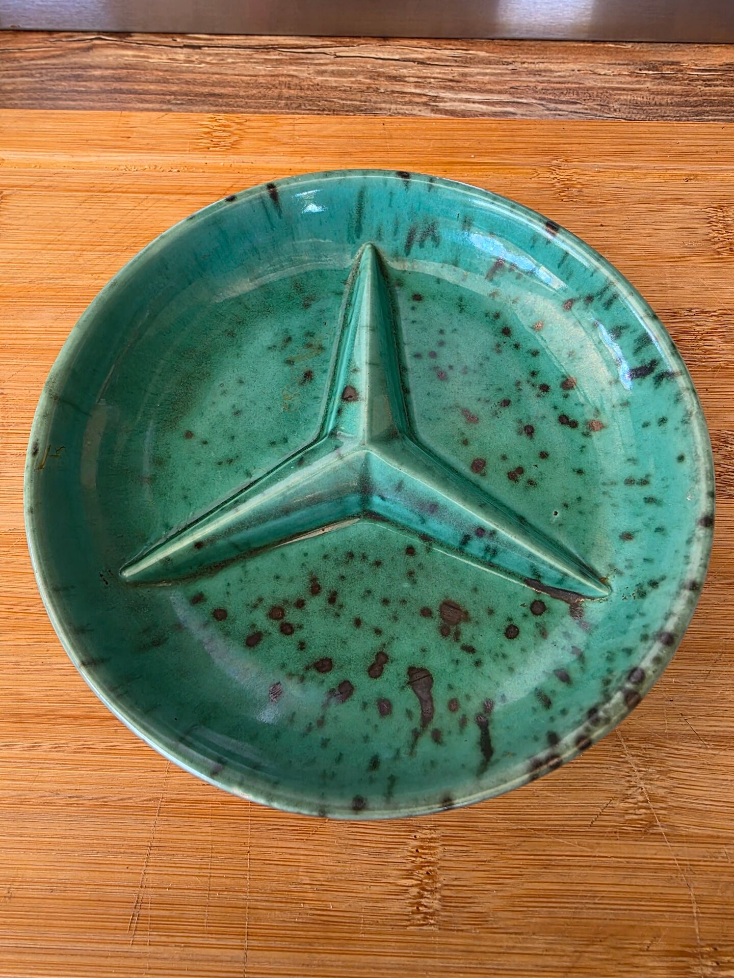 Vintage bowl West Germany star design 3 branches Mercedes