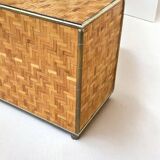 Beautiful Vintage Bamboo Sideboard in Gabriella Crespi style, Italy Circa 1970