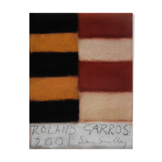 Official poster Roland Garros 2001 by Sean Scully