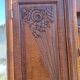 1925 solid curly mahogany office bookcase