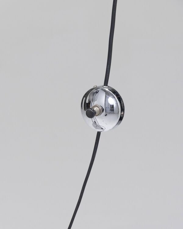 Lampadaire space age, andre ricard, metalarte, 1970s