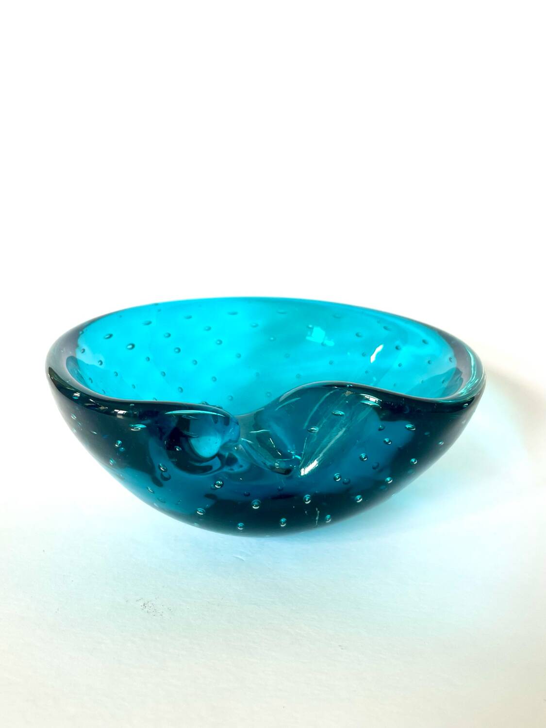 Sommerso ashtray, Barovier & Toso, Murano