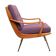 Fauteuil violet 1950