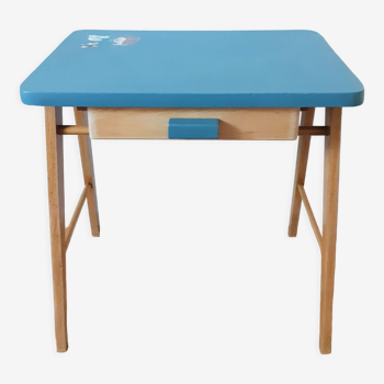 Baumann-style children's school desk, compass feet