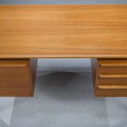 Mid-century teak freestanding desk from GV Møbler, 1960s