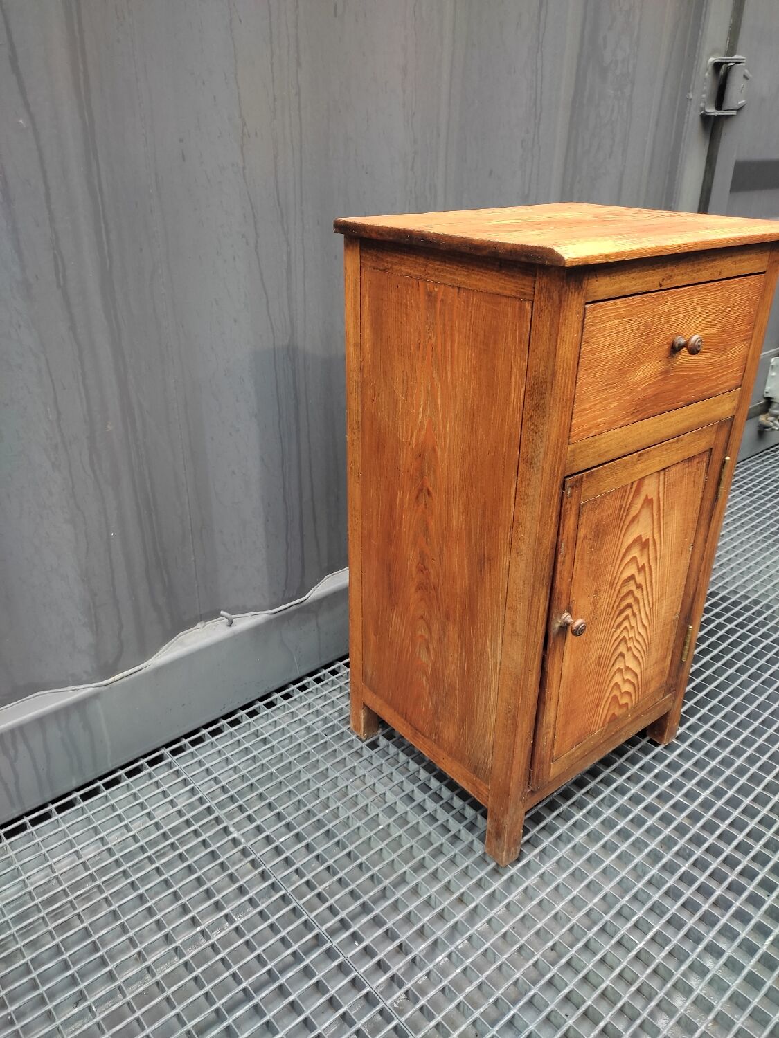 Solid oak country jam cupboard