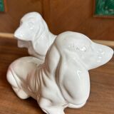 Pair of ceramic dogs