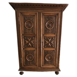 Carved cherubs cabinet