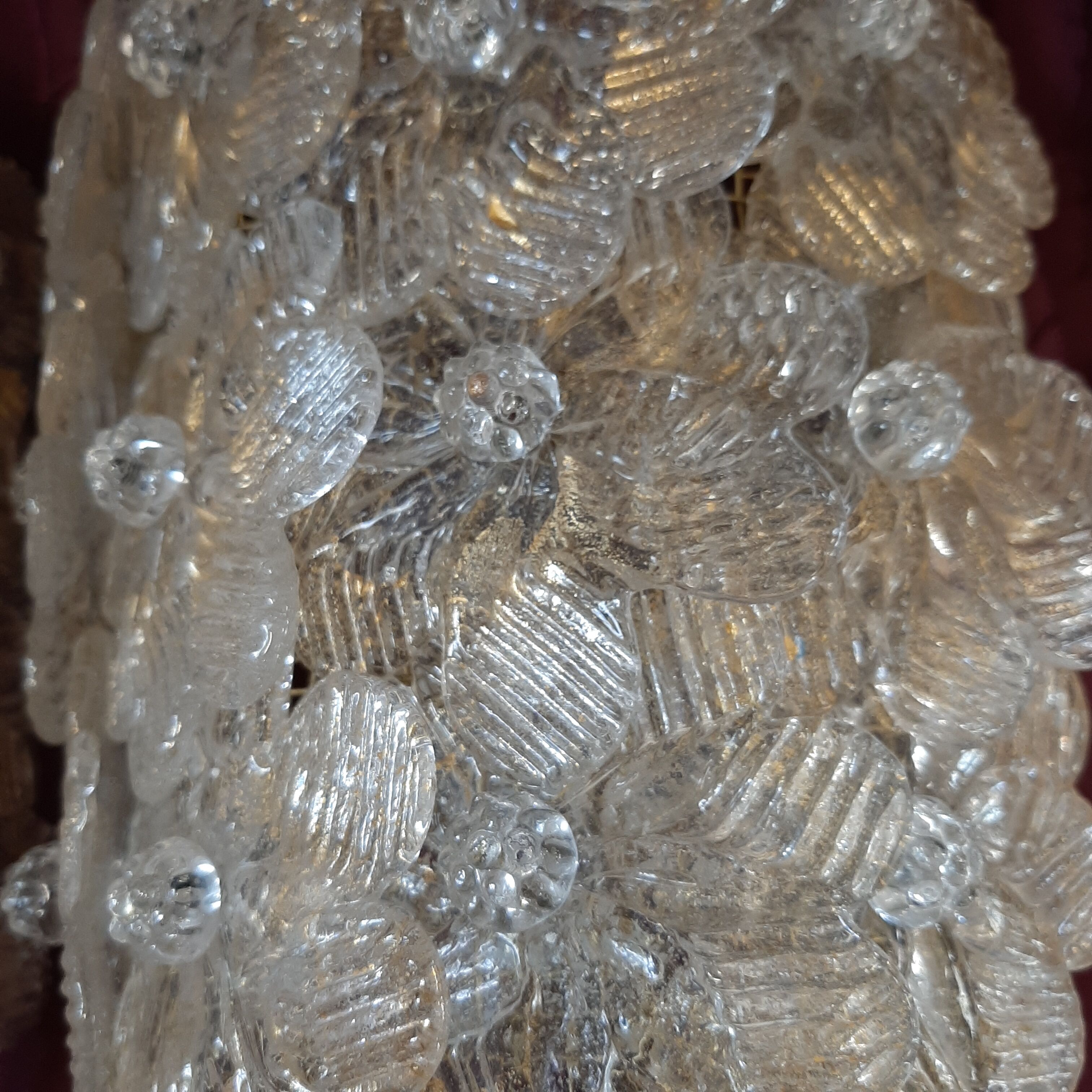 pair of Murano wall lamps